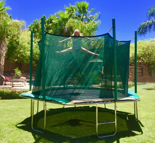 invigorate yourself on a trampoline