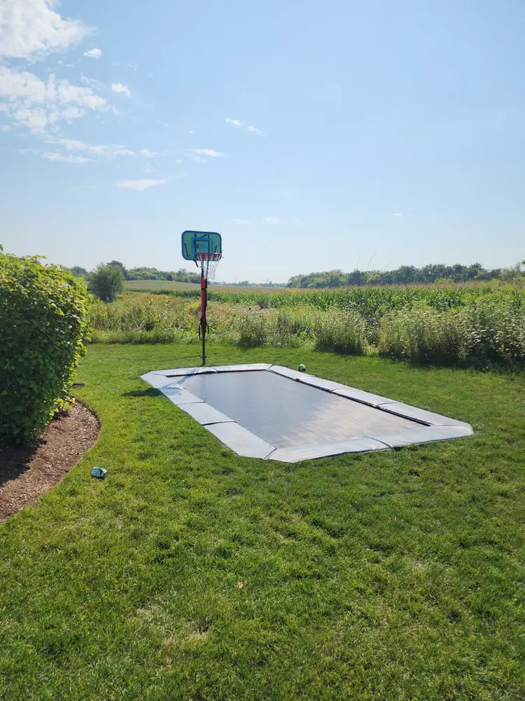 In-Ground Trampoline Basketball Hoop