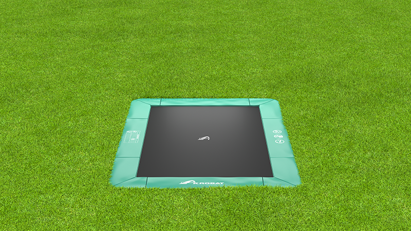 8'x11' Rectangle Akrobat In-Ground Trampoline