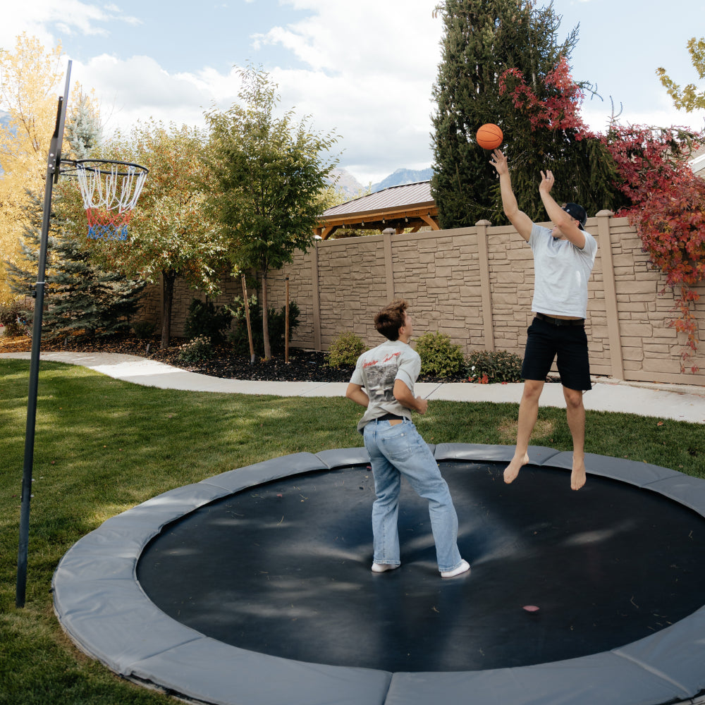 Akrobat In-Ground Trampoline: Rectangle vs Round 