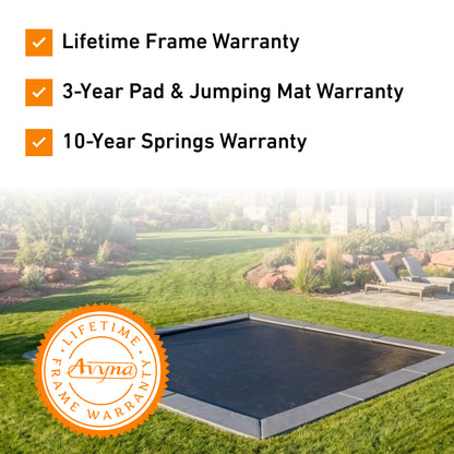 15x15' Square Pro-Line MAX Avyna In-Ground Trampoline