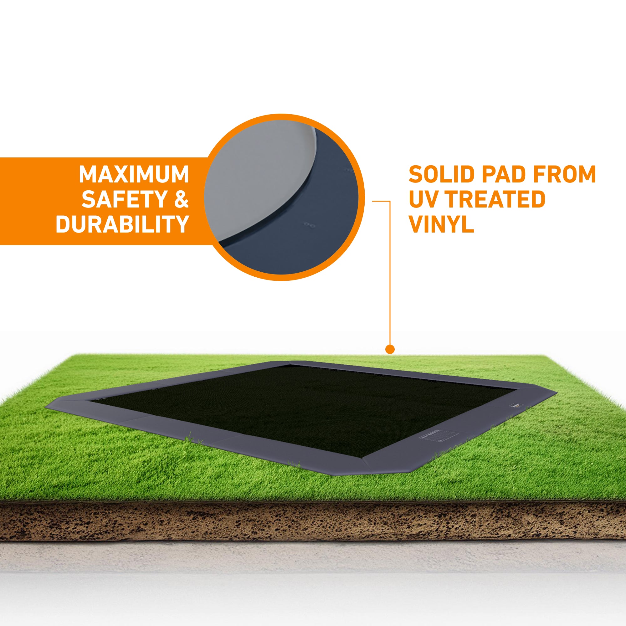 15x15' Square Pro-Line MAX Avyna In-Ground Trampoline