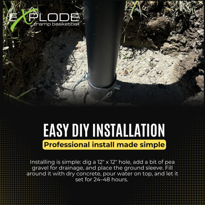 EXPLODE IN-GROUND TRAMPOLINE HOOP