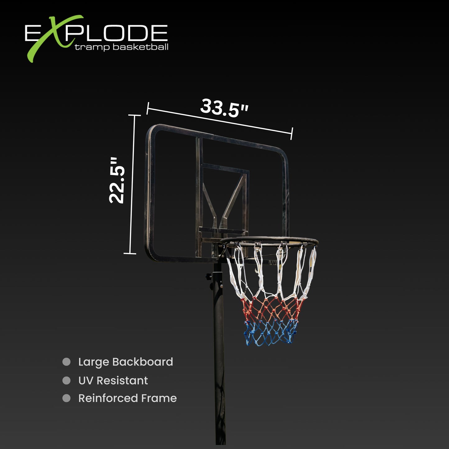 EXPLODE IN-GROUND TRAMPOLINE HOOP