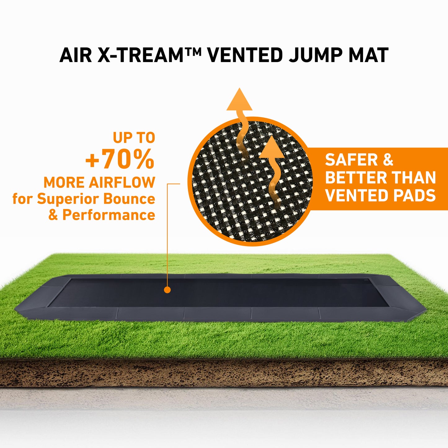 12x18' Rectangle Pro-Line MAX Avyna In-Ground Trampoline